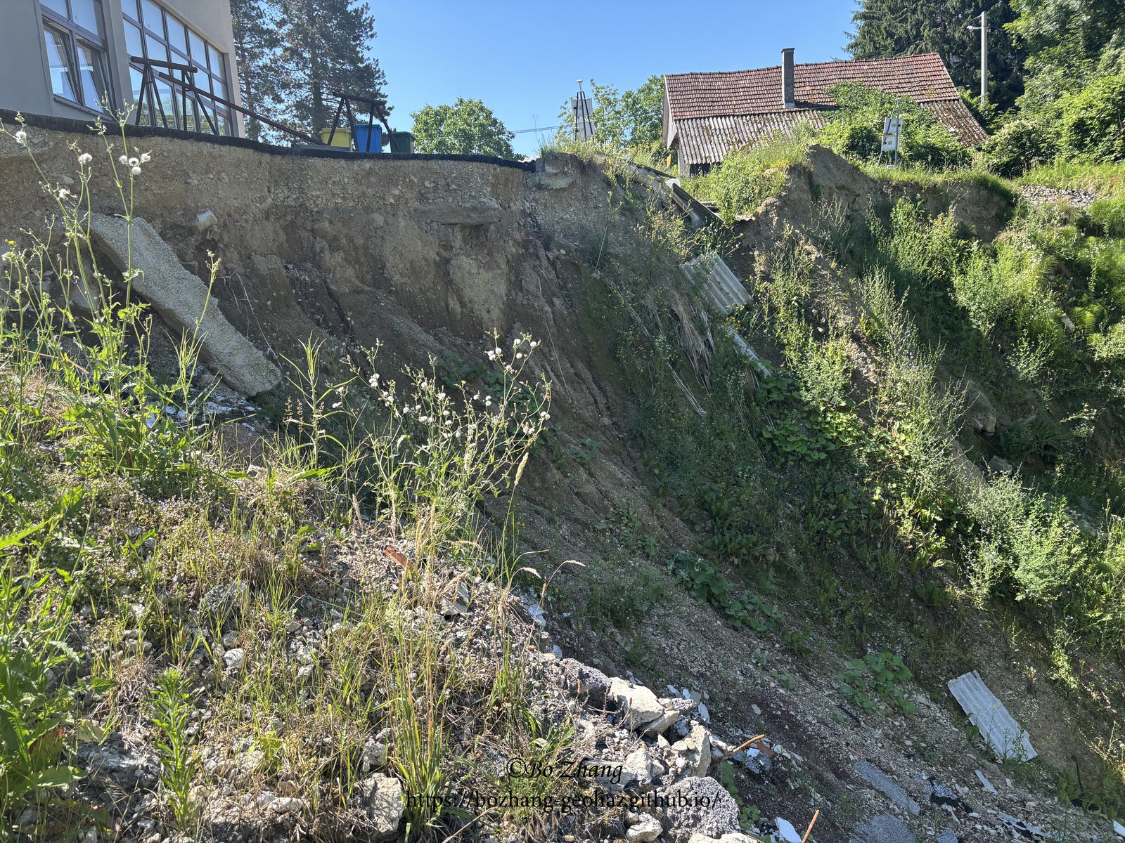 Slope failure observation in Croatia