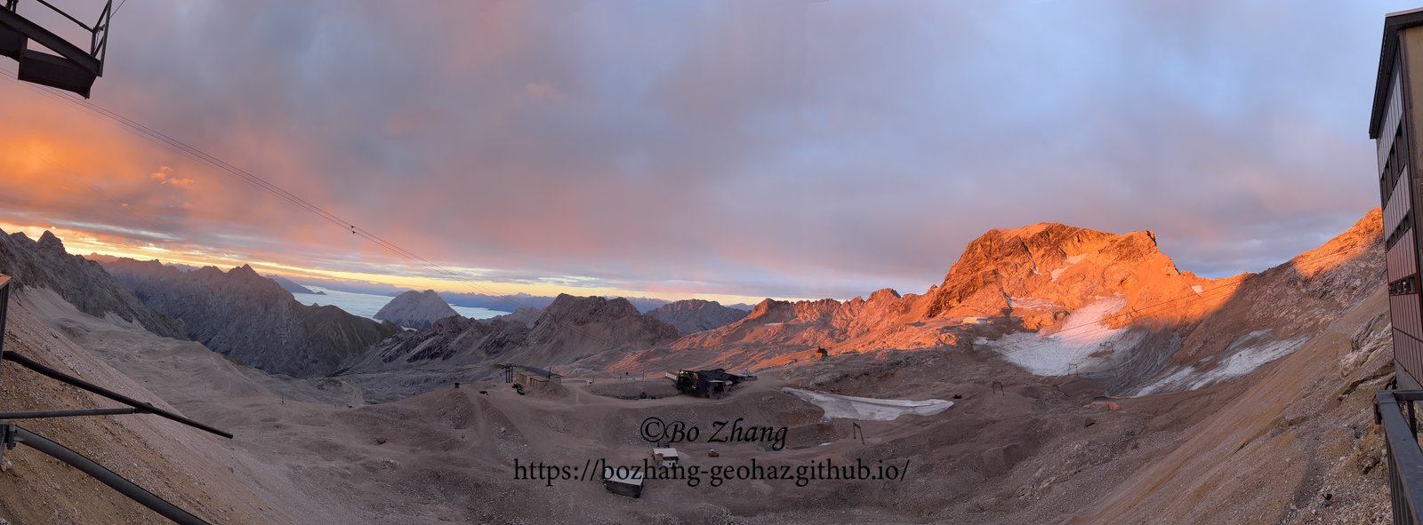 Mountain landscape at Zugspitze