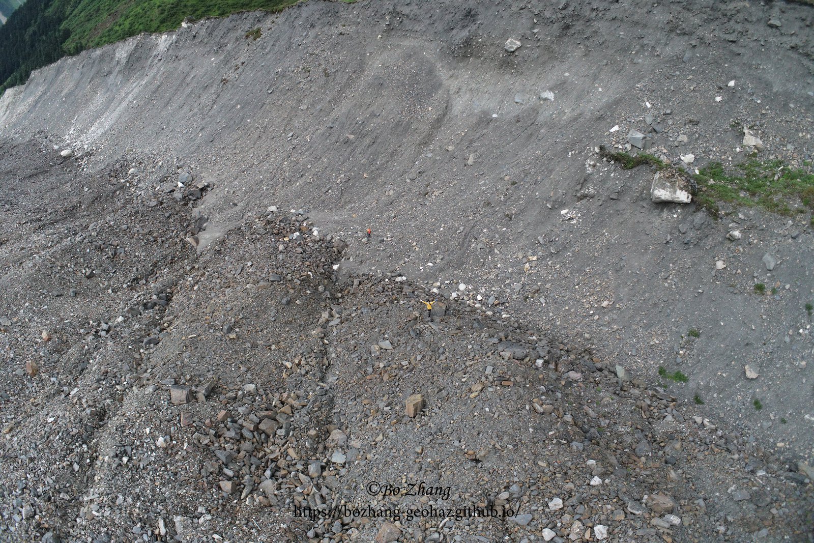 UAV observation of debris and slope processes